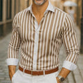 Mens Long-sleeve Striped Shirt