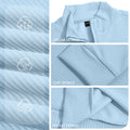 Mens Half-Zip Stand-Neck Long-Sleeve Top Plus-Size Casual Sweatshirt