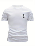 Mens Hip-Hop Crew-Neck Short-Sleeve T-Shirt