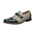 Mens Casual Leather Shoes With A Pattern