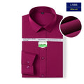 Mens Stretch White Long-sleeve Shirt