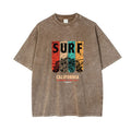 High-end Vintage Snow-washed Mens Top