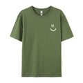 Mens Casual Loose-fit Short-sleeve Top