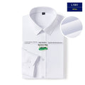 Mens Stretch White Long-sleeve Shirt