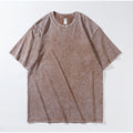 Heavy Cotton Washing To Make Old Short Sleeves
