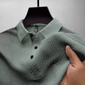 Mens Shirt Collar Summer Solid Color