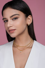 S925 Sterling Silver Gold Plated Layered Beaded Necklace, 1ct Pear D-VVS1 Moissanite Pendant, 23.3g Heavyweight Jewelry With GRA Certificate Gift Box