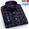 Mens Plaid Shirt Fashionable Casual Shirt