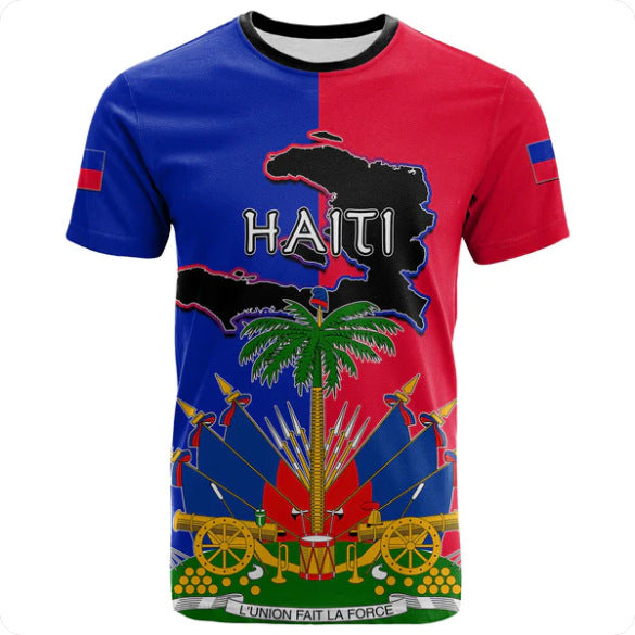 3D Sea Map Pattern T-Shirt For Men And Women