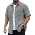Mens Corduroy Short-Sleeve Shirt